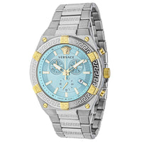 Thumbnail for Versace Herren Armbanduhr SPORTY GRECA Chronograph bicolor 46 mm VESO01223