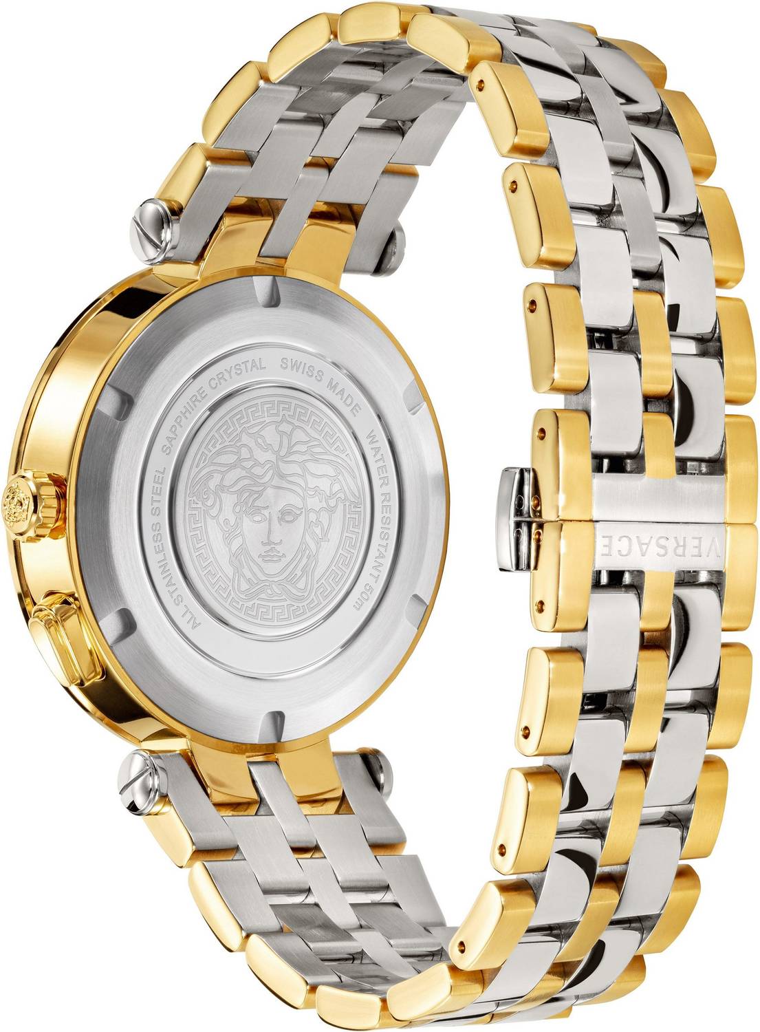 Versace Herren Armbanduhr Schweizer Uhr NEW V-Race 46MM bicolor VEBV005 19