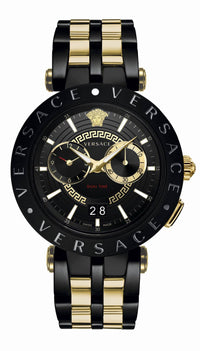 Thumbnail for Versace Herren Armbanduhr V-Race Schweizer Uhr schwarz VEBV00619