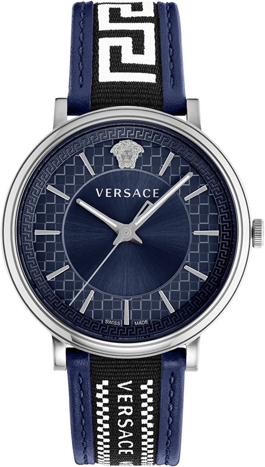 Versace Herrenuhr V-CIRCLE blau