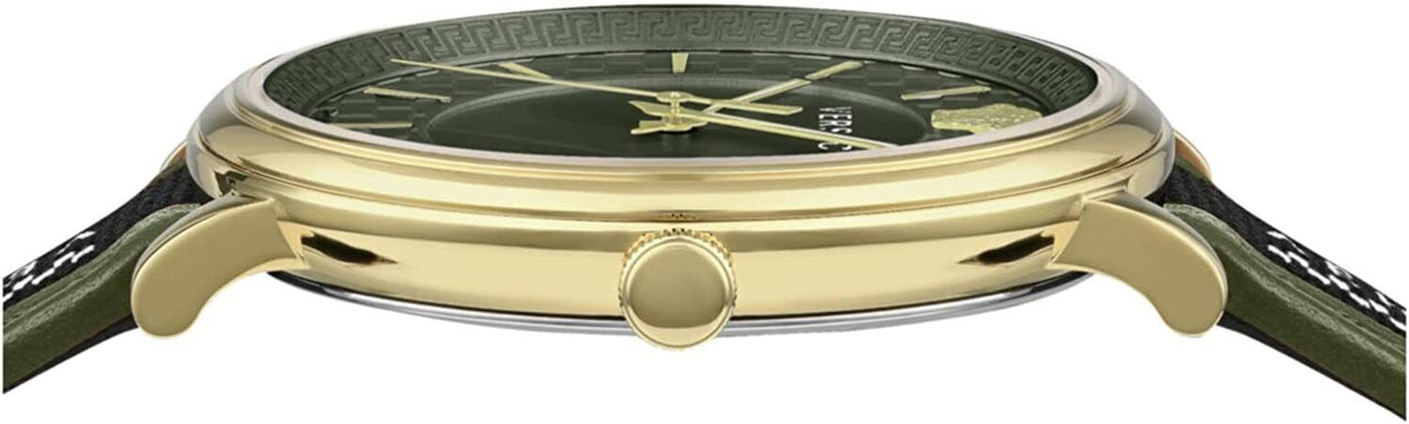 Versace Herrenuhr V-CIRCLE MILITARY GREEN DIAL