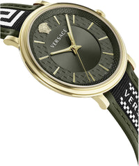 Thumbnail for Versace Herrenuhr V-CIRCLE MILITARY GREEN DIAL