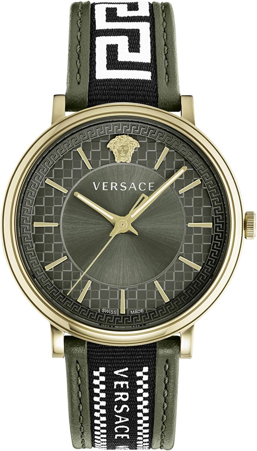 Versace Herrenuhr V-CIRCLE MILITARY GREEN DIAL