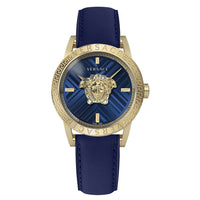 Thumbnail for Versace Herren Armbanduhr V-CODE RESTYLING Palazzo blau, gold 43 mm VESN00322