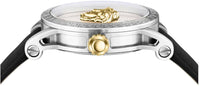 Thumbnail for Versace Herren Armbanduhr V-CODE RESTYLING Palazzo schwarz, silber 43 mm VESN00222