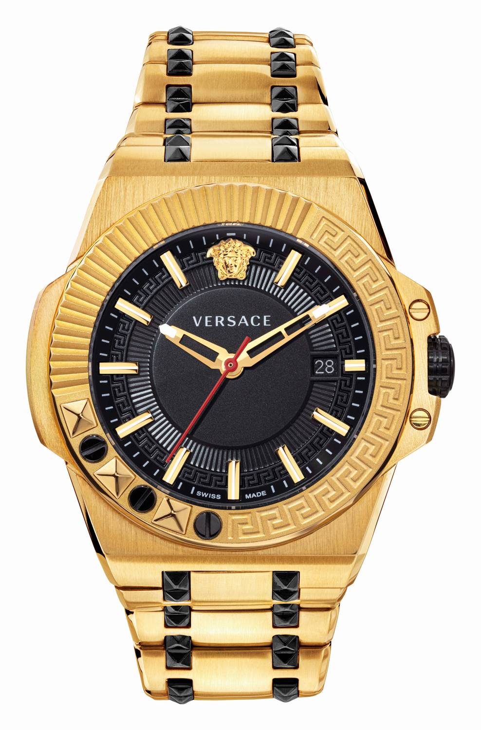 Versace Herren Armbanduhr CHAIN REAC.D/BLK B/IP2N&IPBLK IP2N&IPBLK TRING+GRECA&TEXT. VEDY006 19