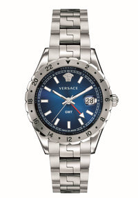 Thumbnail for Versace Herren Uhr edelstahl blau Hellenyium HELLEN.GMT D/BLUE B/ V1101 0015