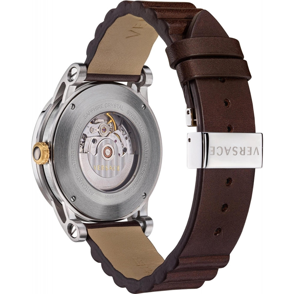 Versace Herren Uhr Armbanduhr Theros Automatic ETA silber VEDX001 19