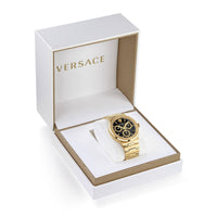 Thumbnail for Versace Herren Uhr Armbanduhr GRECA LOGO CHR Armband Edelstahl gold VEZ9004 21