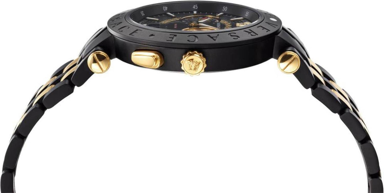 Versace Herren Armbanduhr V-Race Schweizer Uhr schwarz VEBV00619