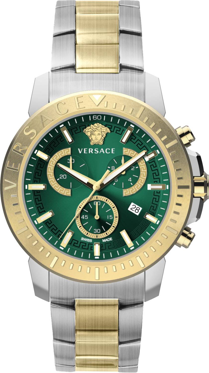 Versace Herrenuhr New Chrono 45mm Chronograph VE2E00421