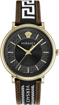 Thumbnail for Versace Herrenuhr V-CIRCLE Greca Edition