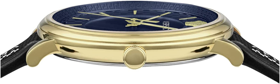 Versace Uhr Herrenuhr V‑CIRCLE VE5A01821 Blau/Gold