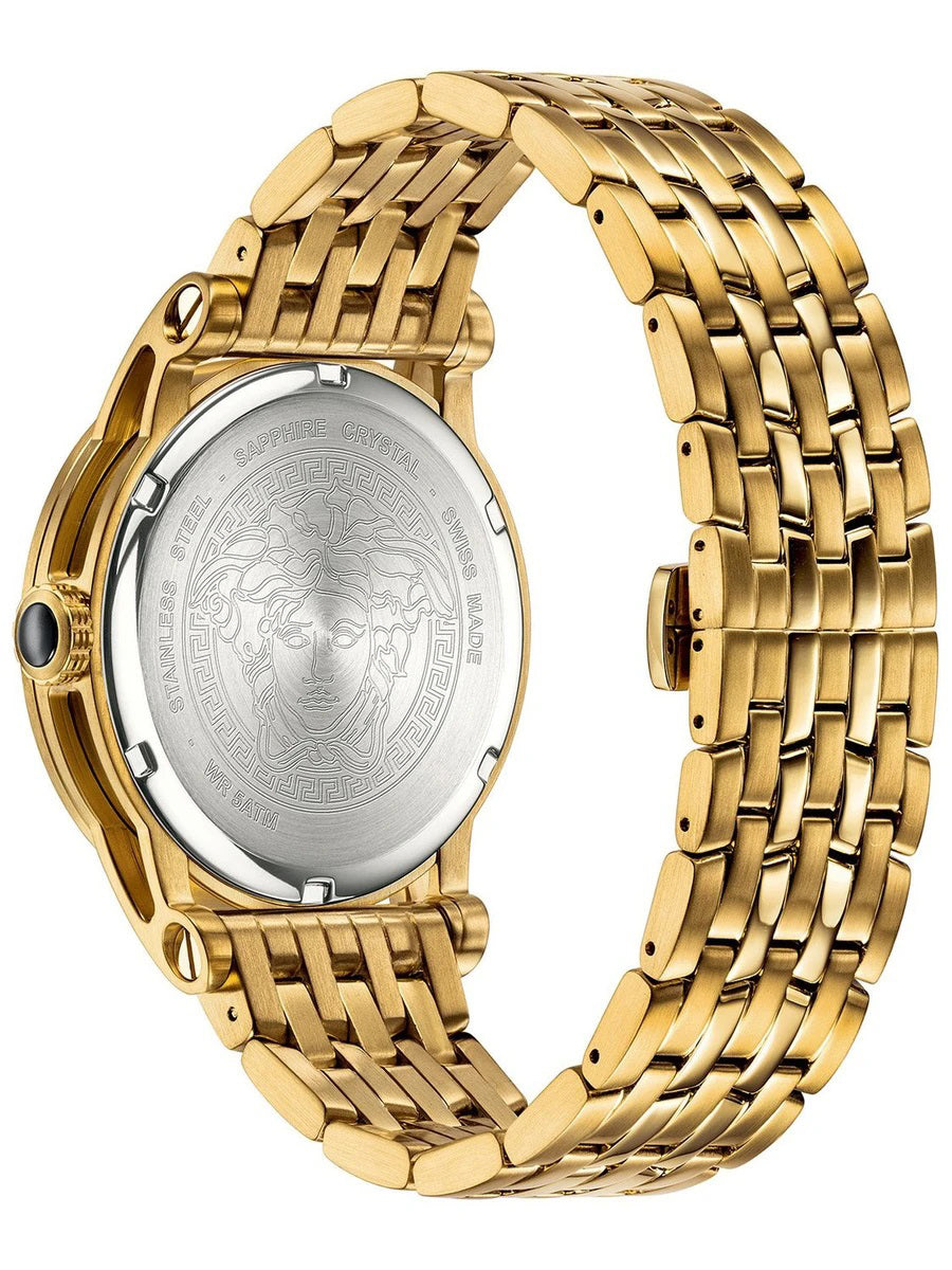 Versace Palazzo Empire Schweizer Herrenuhr Gold Stahl 43mm VERD008 19