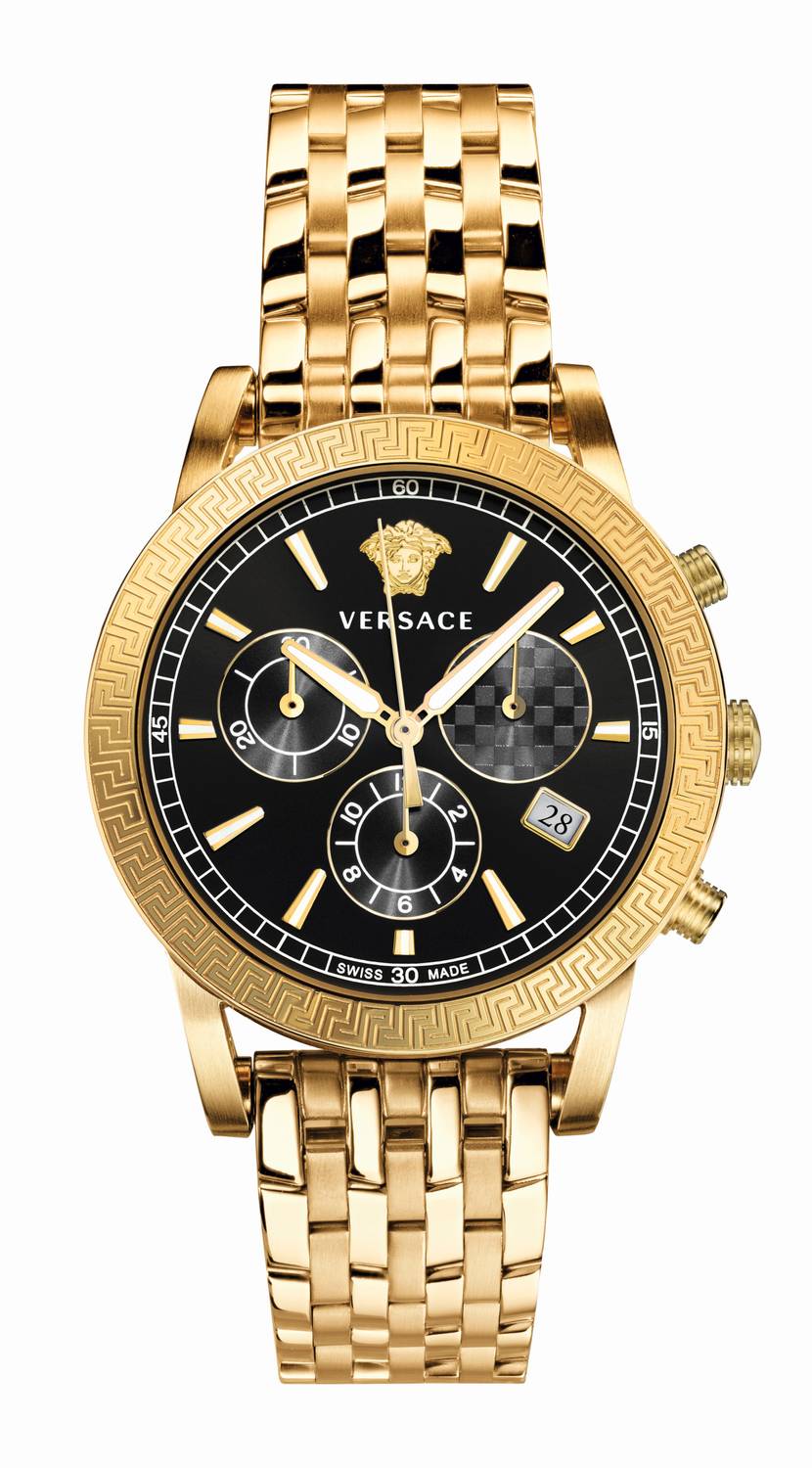 Versace SPORT TECH SPORT TECH 40MM D/BLK B/IP2N IP2N/IPGREY MIDDLE W/CHE TEX VELT004 19