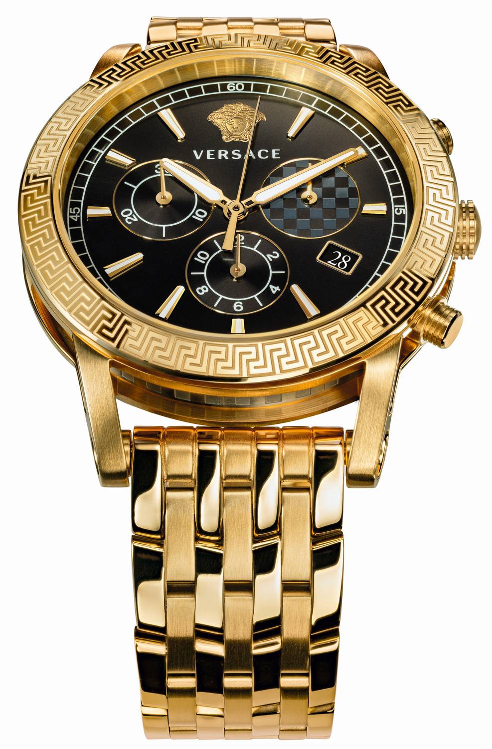 Versace SPORT TECH SPORT TECH 40MM D/BLK B/IP2N IP2N/IPGREY MIDDLE W/CHE TEX VELT004 19