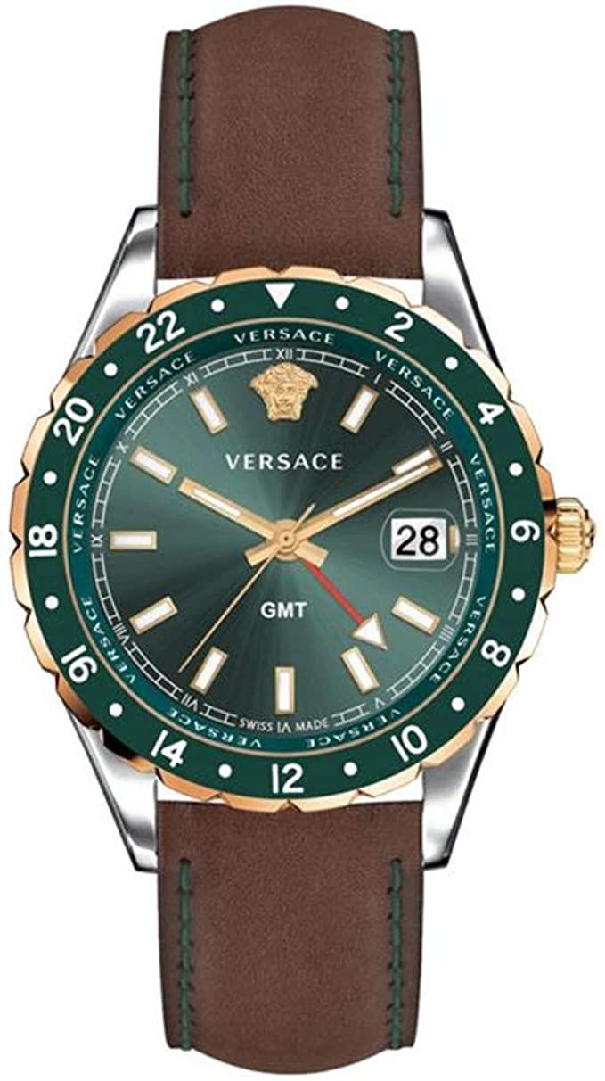 Versace Schweizer Uhr Hellenyium GMT für Herren 42mm V11090017