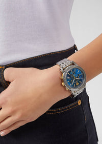 Thumbnail for Versace Armbanduhr SPORT TECH 40MM D/BLU B/ BIC /IP2N MIDDLEC W/CHE TEXTU VELT00119