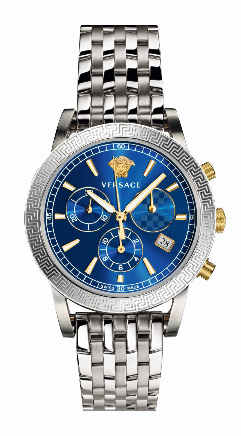 Versace Armbanduhr SPORT TECH 40MM D/BLU B/ BIC /IP2N MIDDLEC W/CHE TEXTU VELT00119