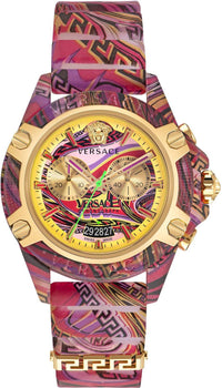 Thumbnail for Versace Unisex Armbanduhr  44 mm Armband Silikon CHRONO ACTIVE