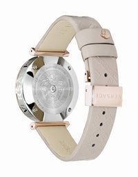 Thumbnail for Versace V-Twist Damenuhr Elfenbein Leder Silber Roségold Stahl 36mm VELS00419