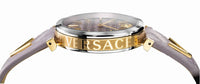 Thumbnail for Versace V-Twist Damenuhr Hellrosa Leder Silber Gold Stahl 36mm VELS00219