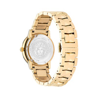 Thumbnail for Versce Damen Armbanduhr LOGO HALO 36 mm Edelstahlarmband gold VE2P00622