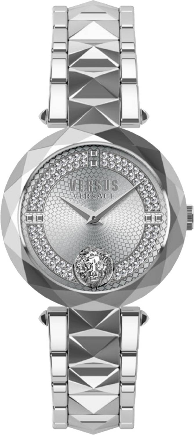 Versus Versace Damen Armbanduhr COVENT GARDEN CRYSTAL 36 MM Edelstahlarmband