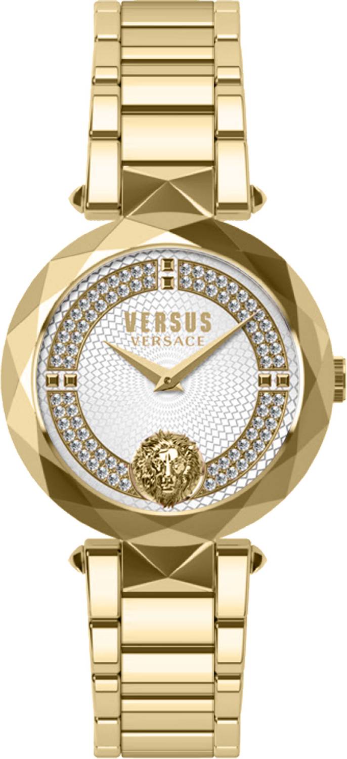 Versus Versace Damen Armbanduhr COVENT GARDEN CRYSTAL 36 MM Edelstahlarmband