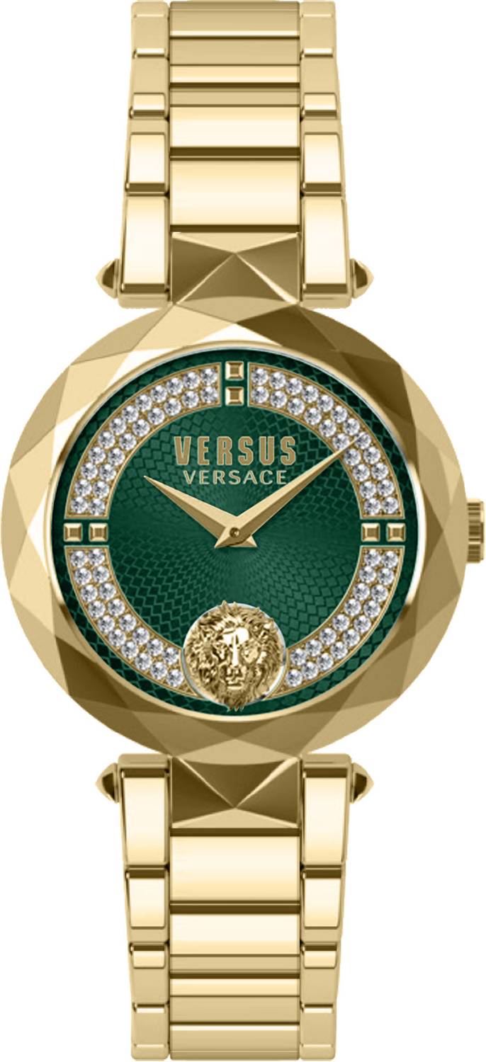 Versus Versace Damen Armbanduhr COVENT GARDEN CRYSTAL 36 MM Edelstahlarmband