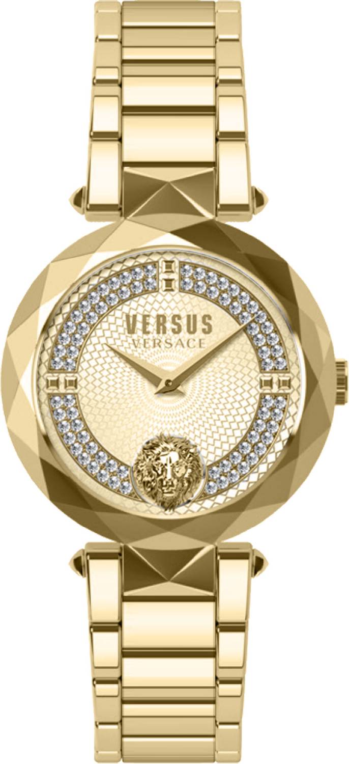 Versus Versace Damen Armbanduhr COVENT GARDEN CRYSTAL 36 MM Edelstahlarmband