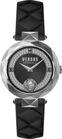 Thumbnail for Versus Versace Damen Armbanduhr COVENT GARDEN CRYSTAL 36 MM Lederarmband