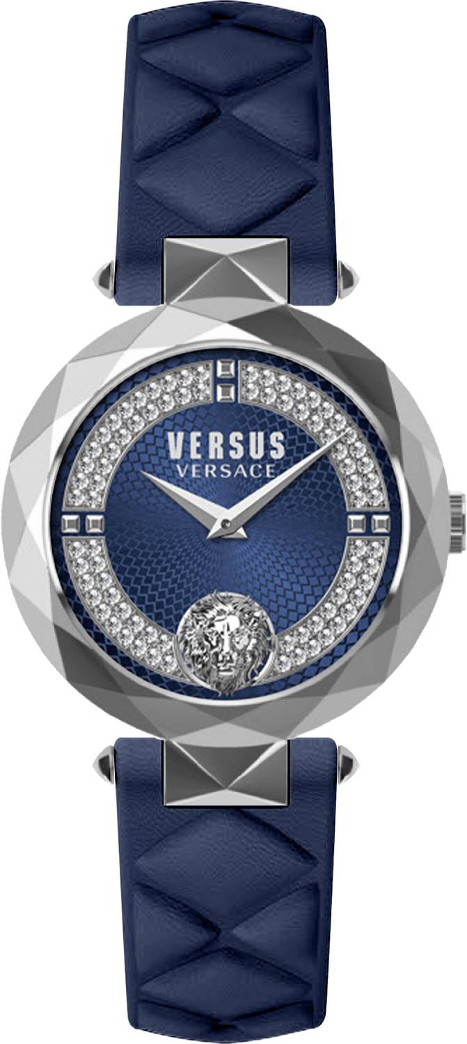 Versus Versace Damen Armbanduhr COVENT GARDEN CRYSTAL 36 MM Lederarmband