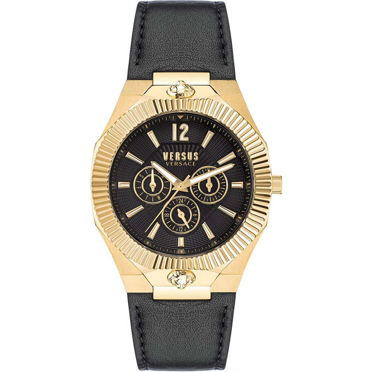 Versus Versace Herren Armbanduhr ECHO PARK 42 mm Armband Leder VSP1P1221