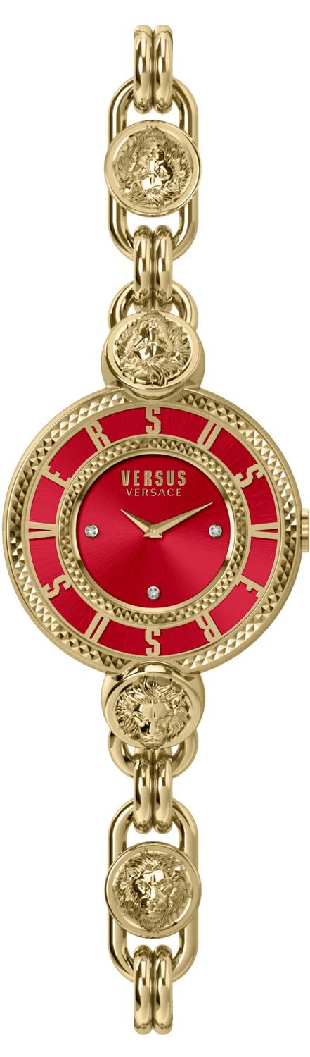 Versus Versace Damen Armbanduhr LES DOCKS 36 MM Edelstahl gold/red VSPLL1220