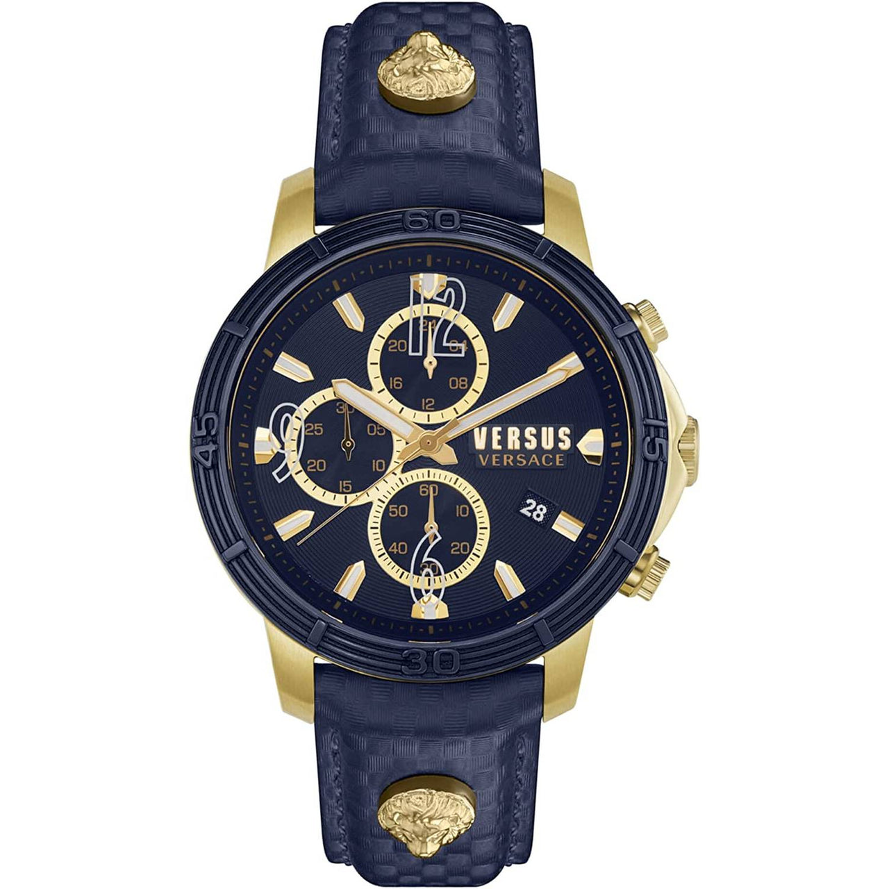 Versus Versace Herren Armbanduhr BICOCCCA 2T 46 mm Armband Leder VSPHJ1221