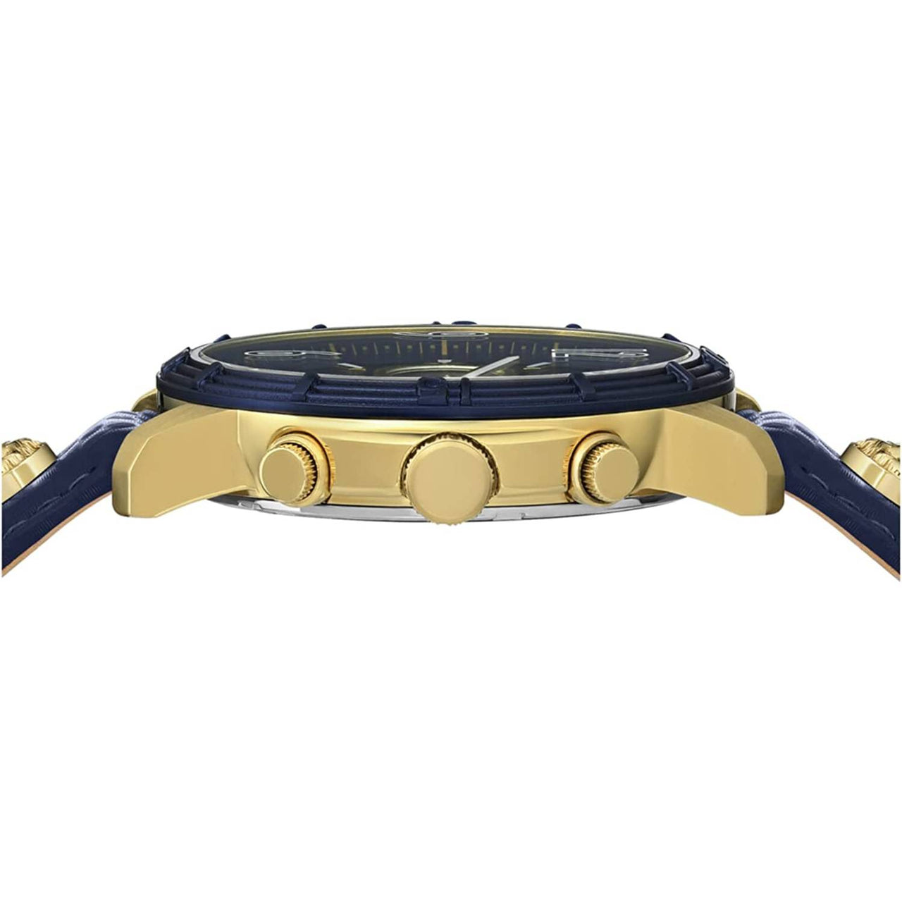 Versus Versace Herren Armbanduhr BICOCCCA 2T 46 mm Armband Leder VSPHJ1221