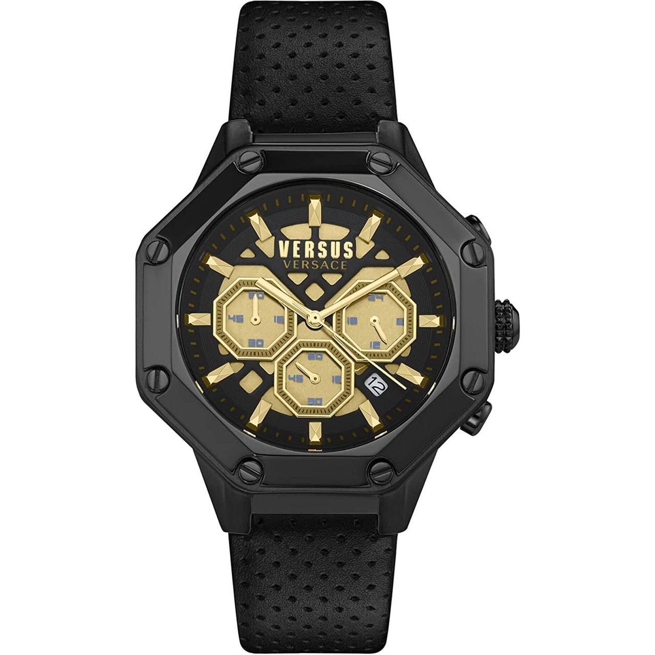 Versus Versace Herren Armbanduhr PALESTRO 45 mm Armband Leder VSP393221