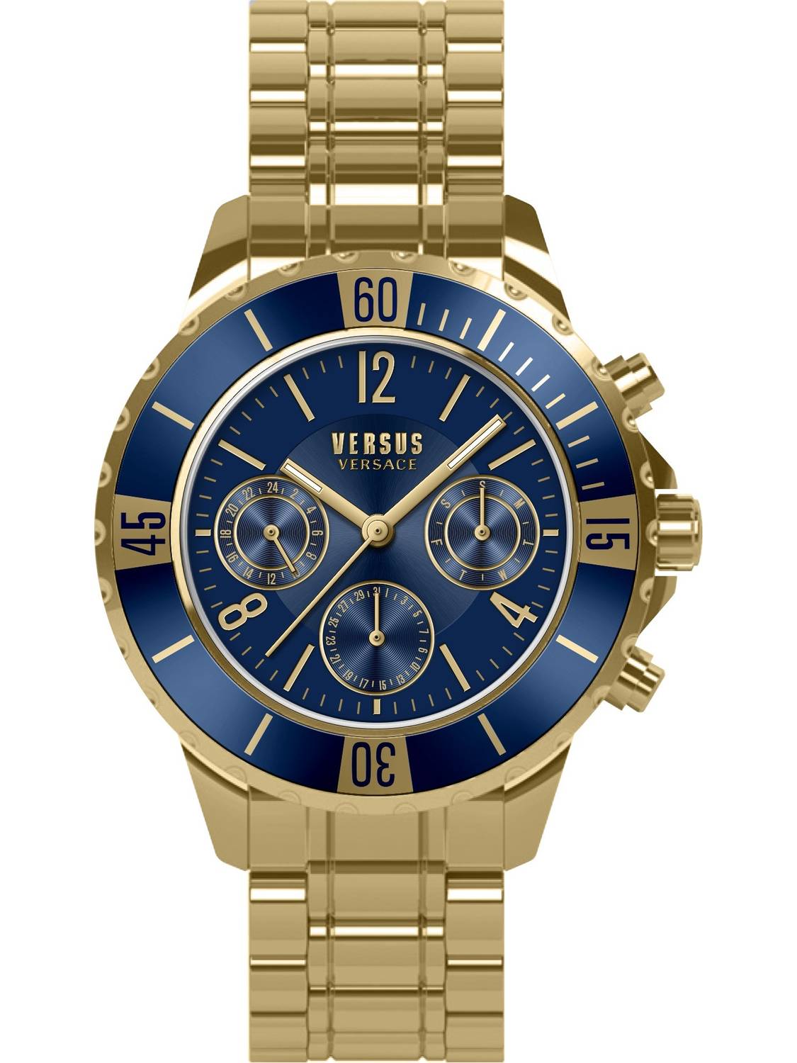 Versus Versace Herrenuhr Chronograph Tokyo Chrono gold/blau VSPGN3121