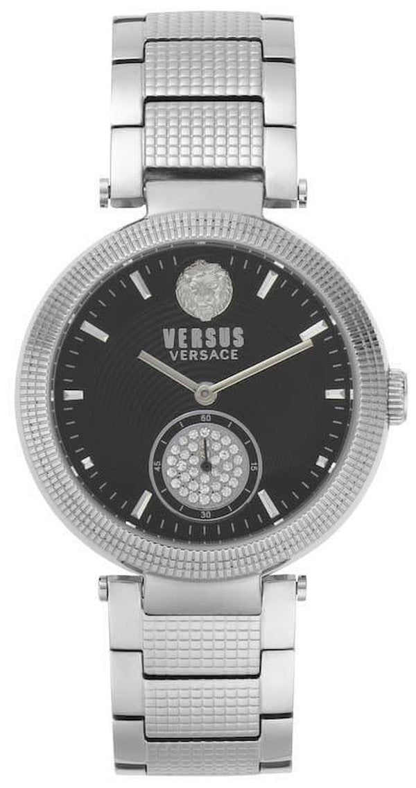 Versus Versace VSP791418 Star Ferry Damenuhr Schwarzes Zifferblatt Edelstahlband