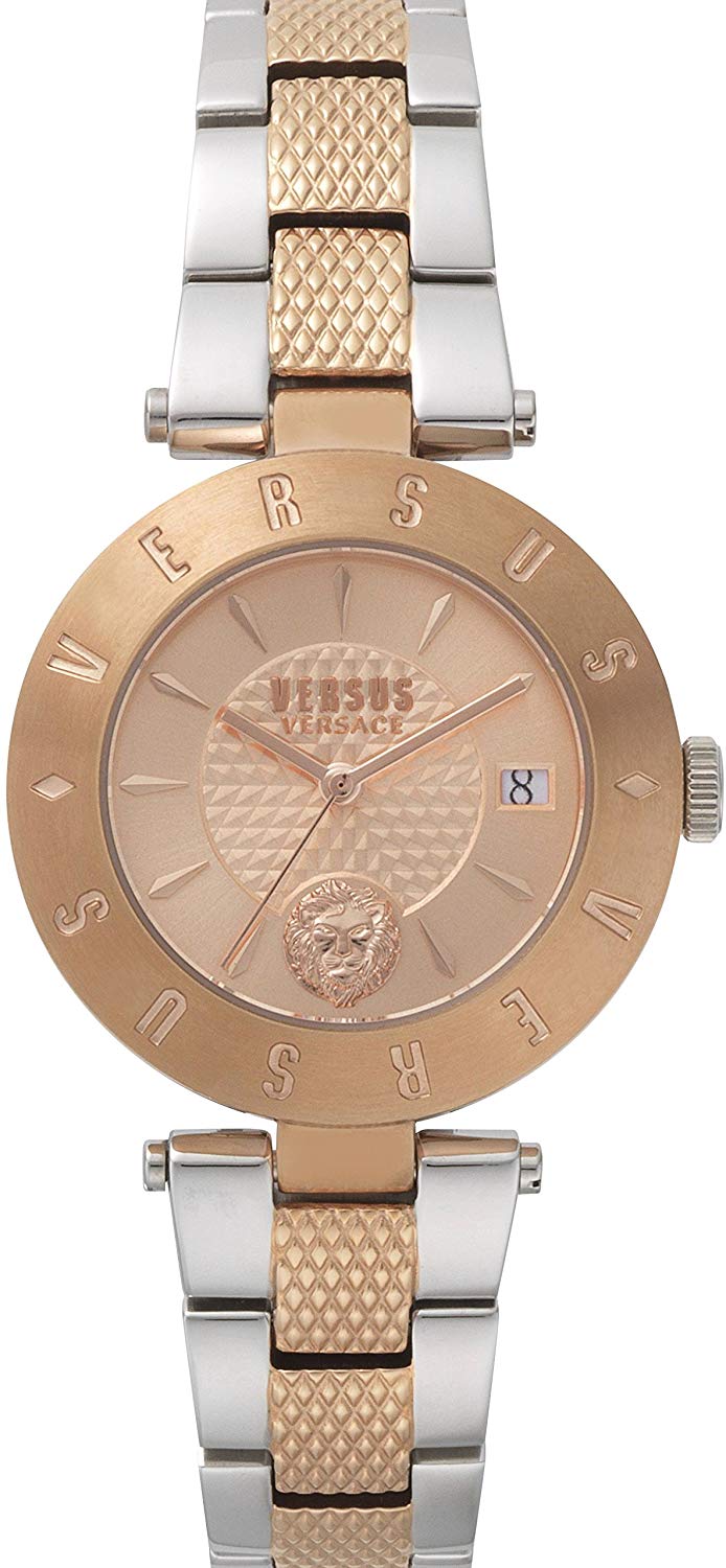 Versus Versace SP772618 Zweifarbiges Damenarmband aus Roségold mit Edelstahl