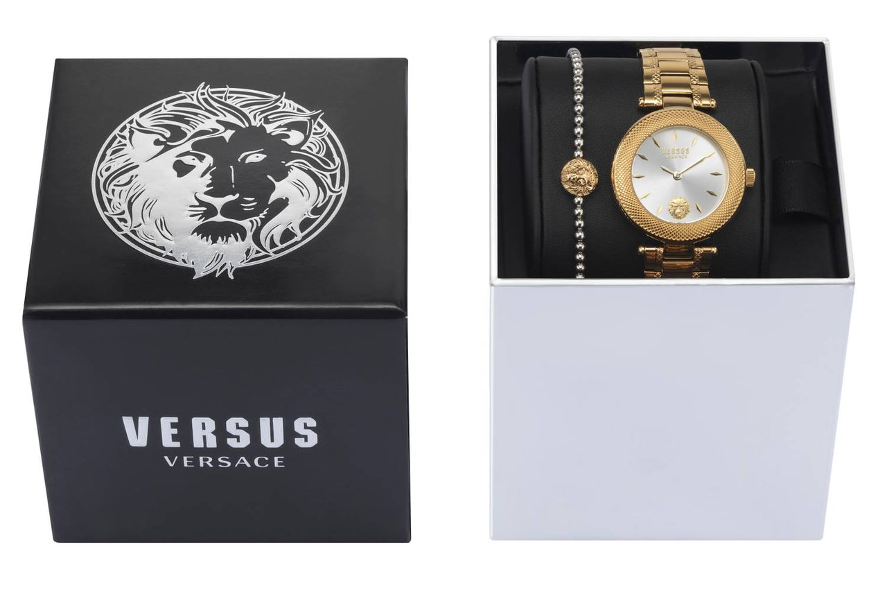 Versus by Versace Damen Armbanduhr Brick Lane 36 mm mit Armband im Set VSP712118