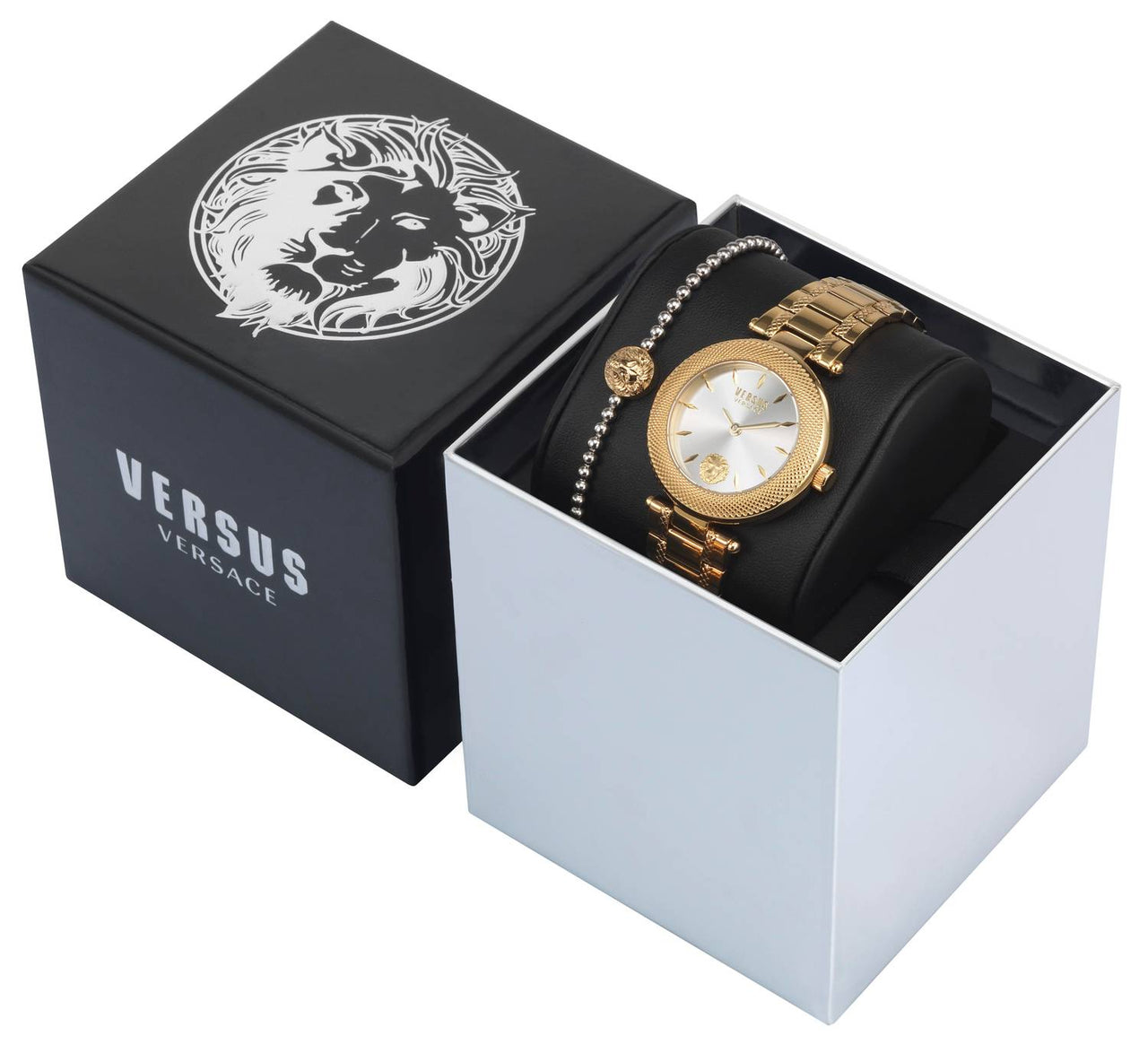 Versus by Versace Damen Armbanduhr Brick Lane 36 mm mit Armband im Set VSP712118