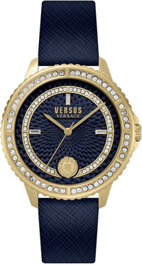 Thumbnail for Versus by Versace Damen Armbanduhr Montorgueil 38 mm Armband Leder VSPLM3421