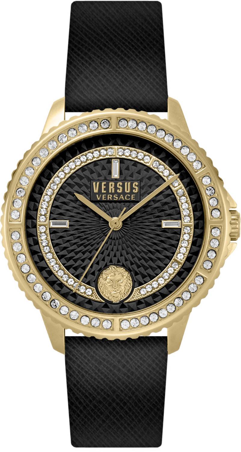 Versus by Versace Damen Armbanduhr Montorgueil 38 mm Armband Leder VSPLM3521