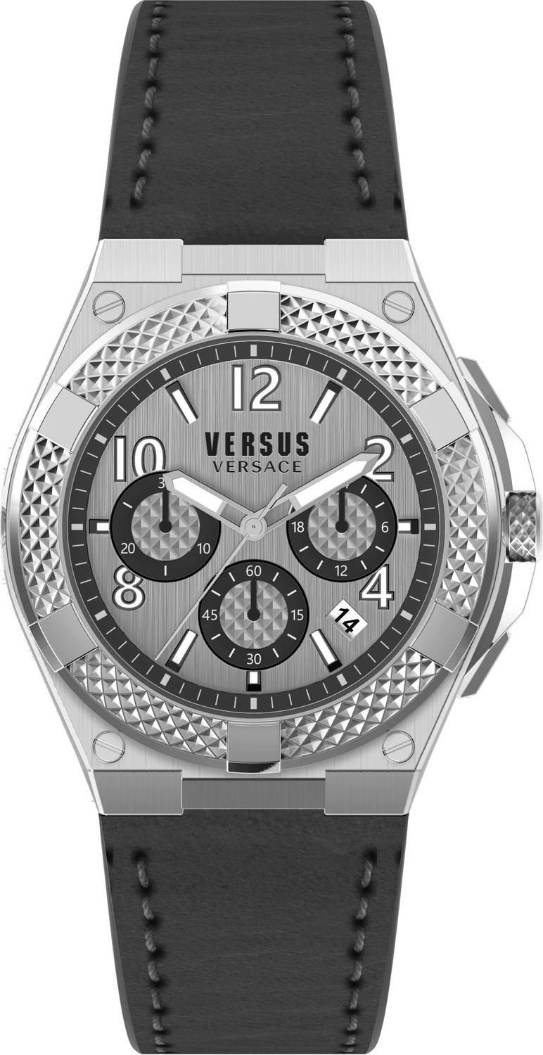 Versus by Versace Herren Armbanduhr Esteve 46 mm Armband Leder VSPEW0119