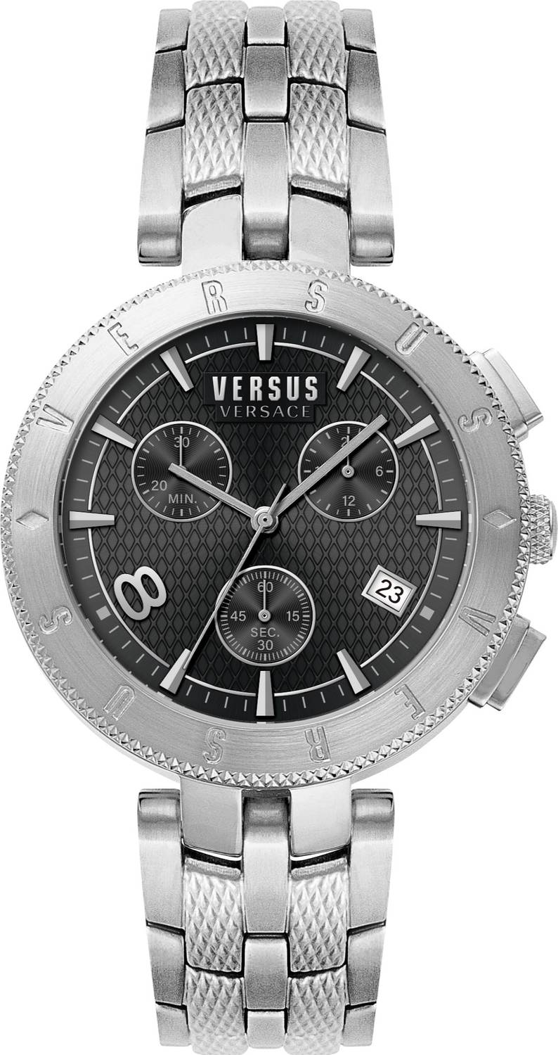 Versus by Versace Herren Armbanduhr Logo 44 mm Armband Edelstahl VSP763118