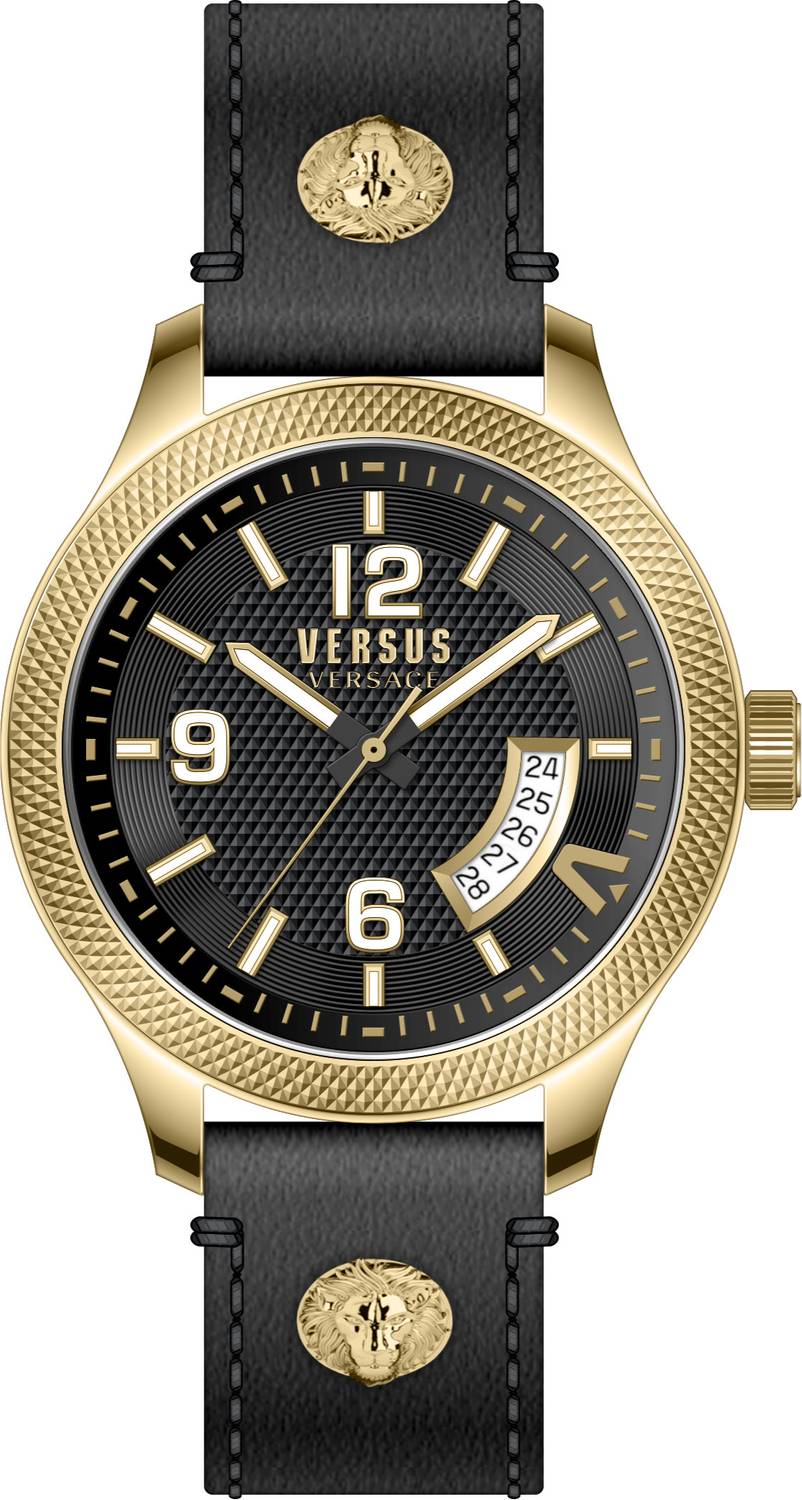 Versus by Versace Herren Armbanduhr Reale 44 mm Armband Leder VSPVT2221